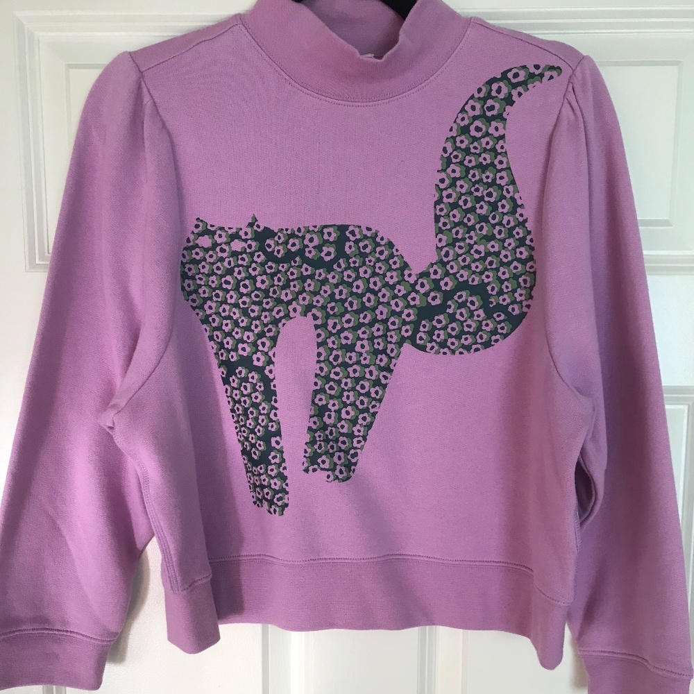 Kate Spade Flair flora cat pullover